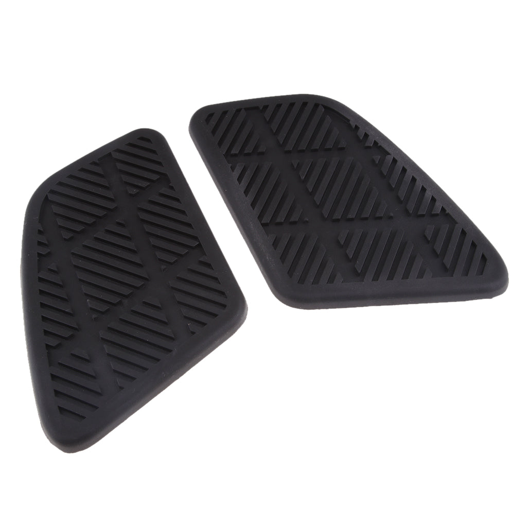 2Pcs Motorcycle Gas Fuel Tank Rubber Pad Protector for Retro Cafe Racer