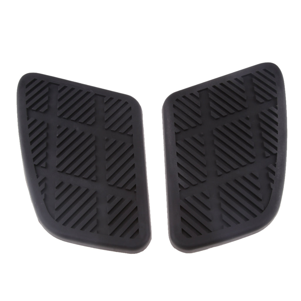 2Pcs Motorcycle Gas Fuel Tank Rubber Pad Protector for Retro Cafe Racer