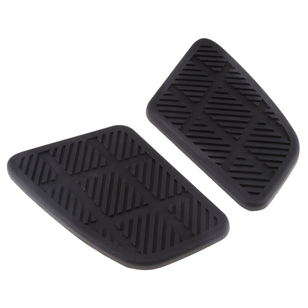 2Pcs Motorcycle Gas Fuel Tank Rubber Pad Protector for Retro Cafe Racer