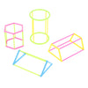 3D Geometric Shape Building Set w/ Box for Kids Mathematics Teaching Aids
