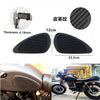 Motorcycle Gas Tank Pad Traction Side Fuel Knee Grips Decal Cafe Racer Black