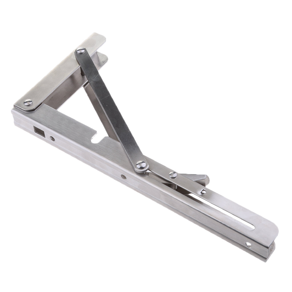 Lightweight 304 Stainless Steel Folding Boat Bench Shelf Table Bracket 10in