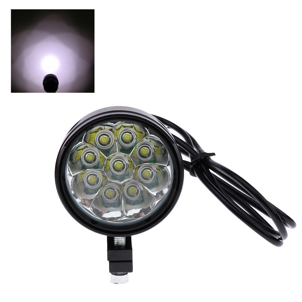 30W Motorcycle Boat Spot Driving Headlight Fog Light Lamp 9 LED