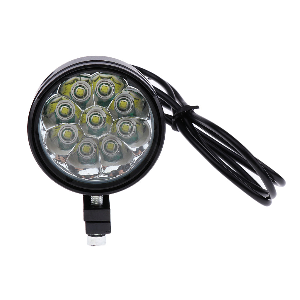 30W Motorcycle Boat Spot Driving Headlight Fog Light Lamp 9 LED