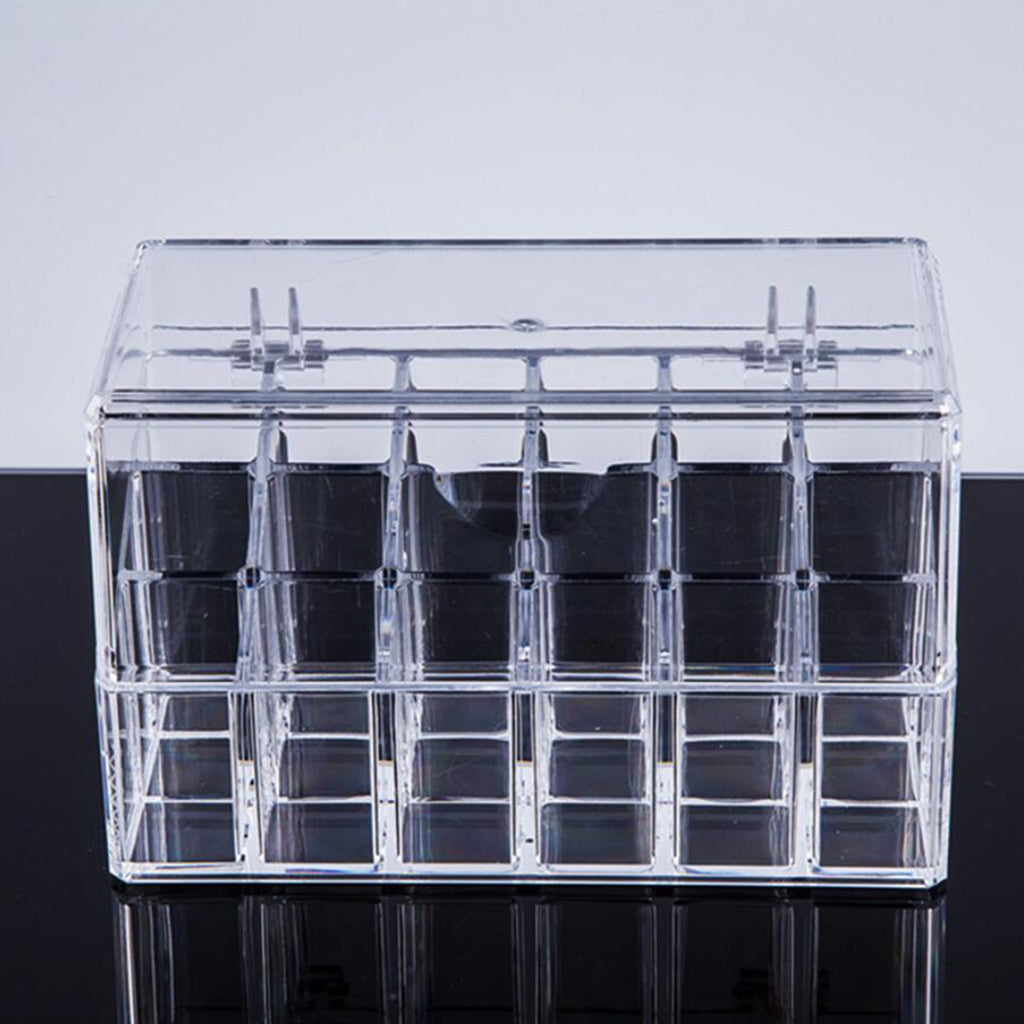 Lipstick Holder 18 Slots Spaces Clear Acrylic Lipstick Organizer Stand