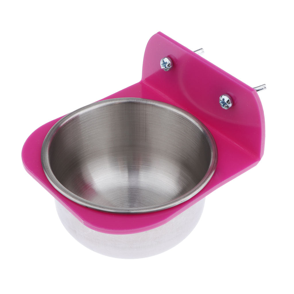 Pet Bird Parrot Water Food Feeder Feeding Food Cup For Small to Large Bird L