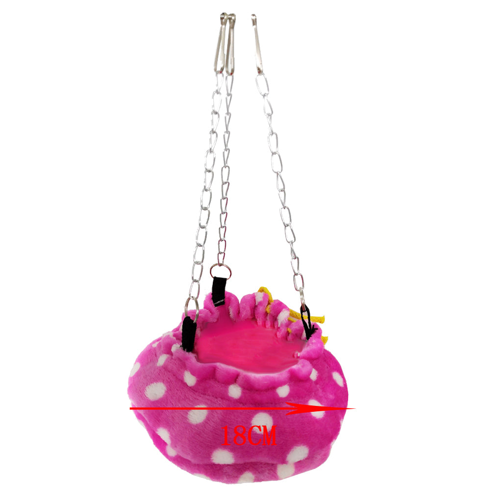 Soft Small Animal Hamster Cage Hanging Hammock For Small Pet Mice Rat Pink