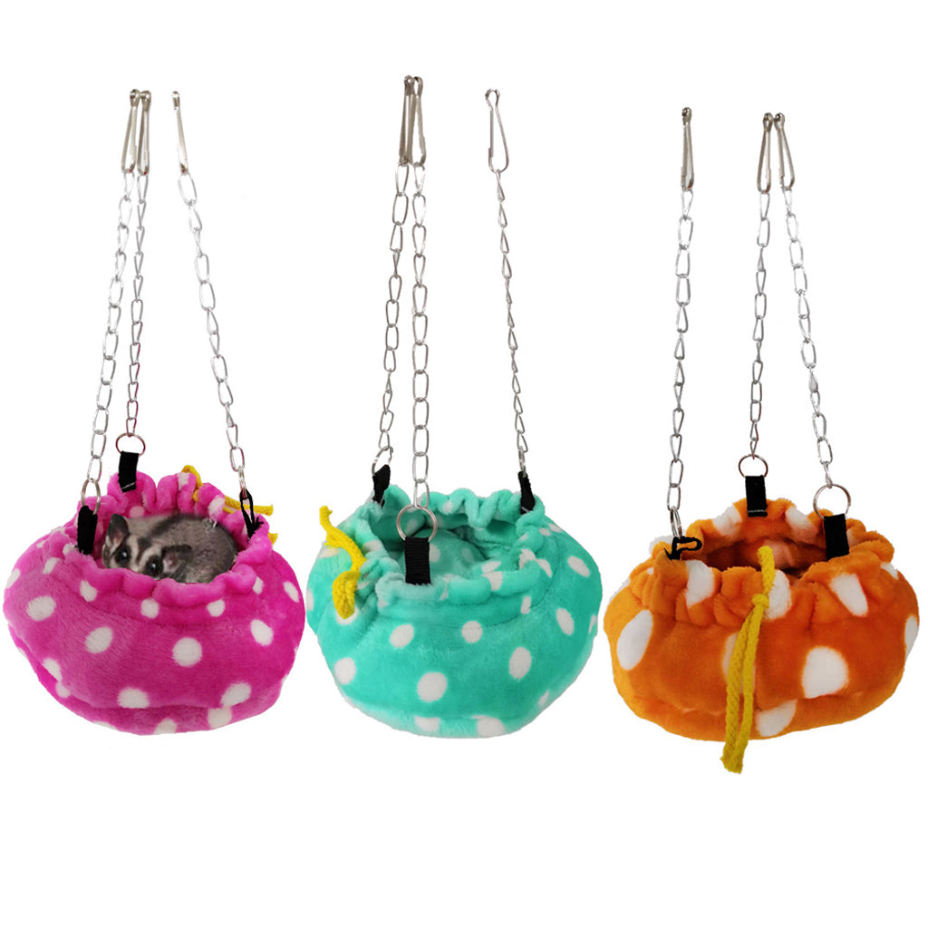 Soft Small Animal Hamster Cage Hanging Hammock For Small Pet Mice Rat Pink