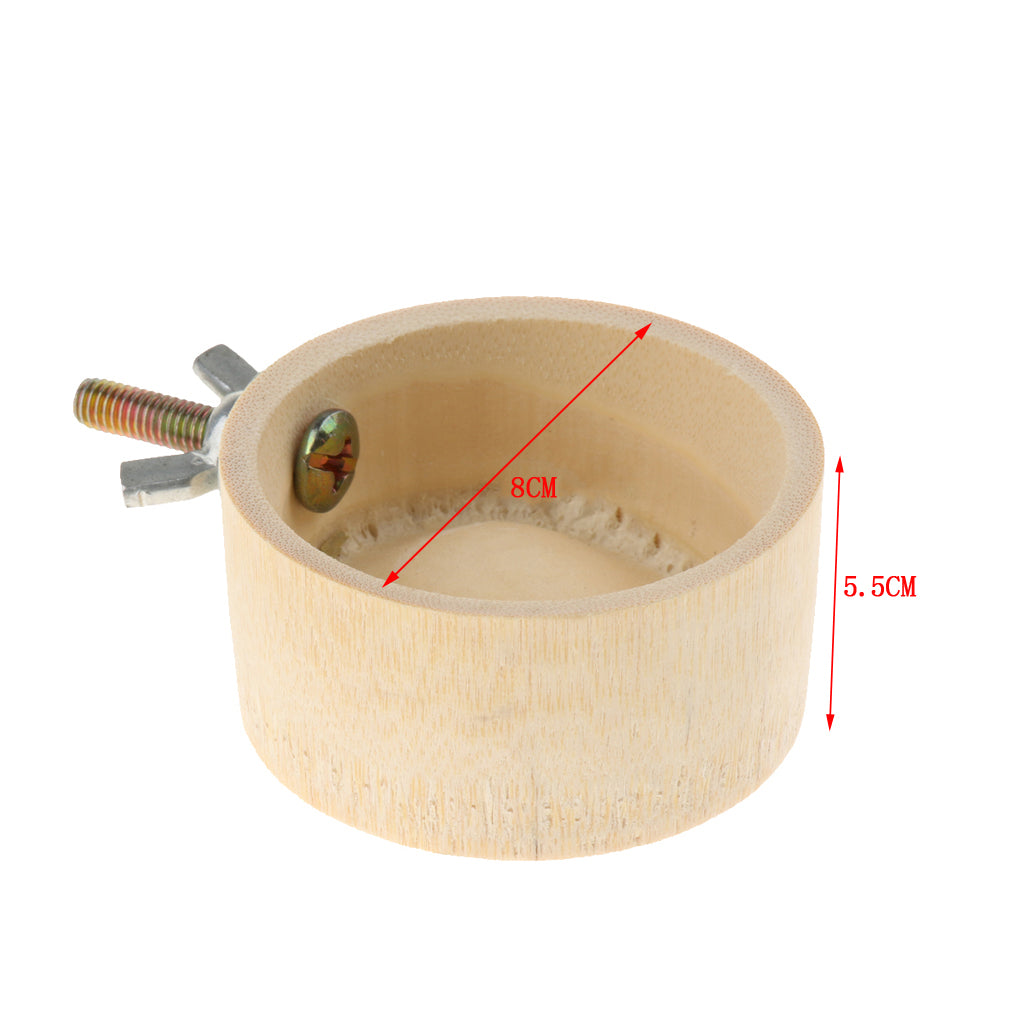 2 Pcs Small Animals Bamboo Water Feeder for Hamster Chinchillas Guinea Pig