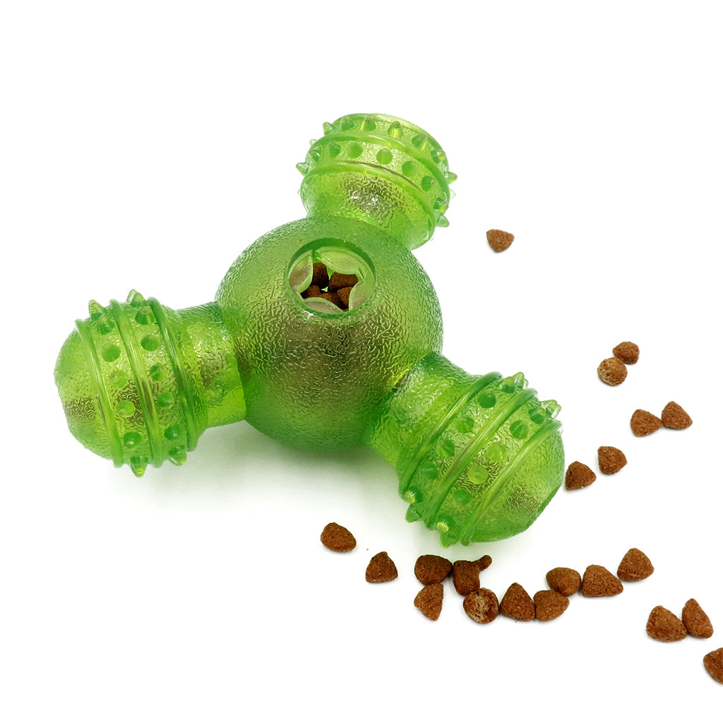 Dog Puppy Food Leaking Ball Toys Pet IQ Treat Ball Interactive Dog Toy Green