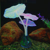 5pcs Glowing Artificial Plant for Fish Tank Aquarium Lotus Leaf Ornament