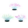 1 Pc Fluorescent Artificial Sea Anemone Coral Aquarium Tank Landscape Green