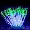 1 Pc Fluorescent Artificial Sea Anemone Coral Aquarium Tank Landscape Green