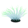 1 Pc Fluorescent Artificial Sea Anemone Coral Aquarium Tank Landscape Green