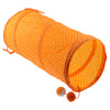 1 Pc Pet Cat Kitty Collapsible Tunnel Toy Cat Pop Up Tunnel Tent Toy Orange