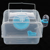 Portable Pet Hamster Cage Guinea Pig Gerbils Mice House with Heel Blue