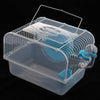 Portable Pet Hamster Cage Guinea Pig Gerbils Mice House with Heel Blue