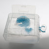 Portable Pet Hamster Cage Guinea Pig Gerbils Mice House with Heel Blue