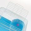 Hamster Cage Transport Box with Running Wheel Water Bottle Dish Blue