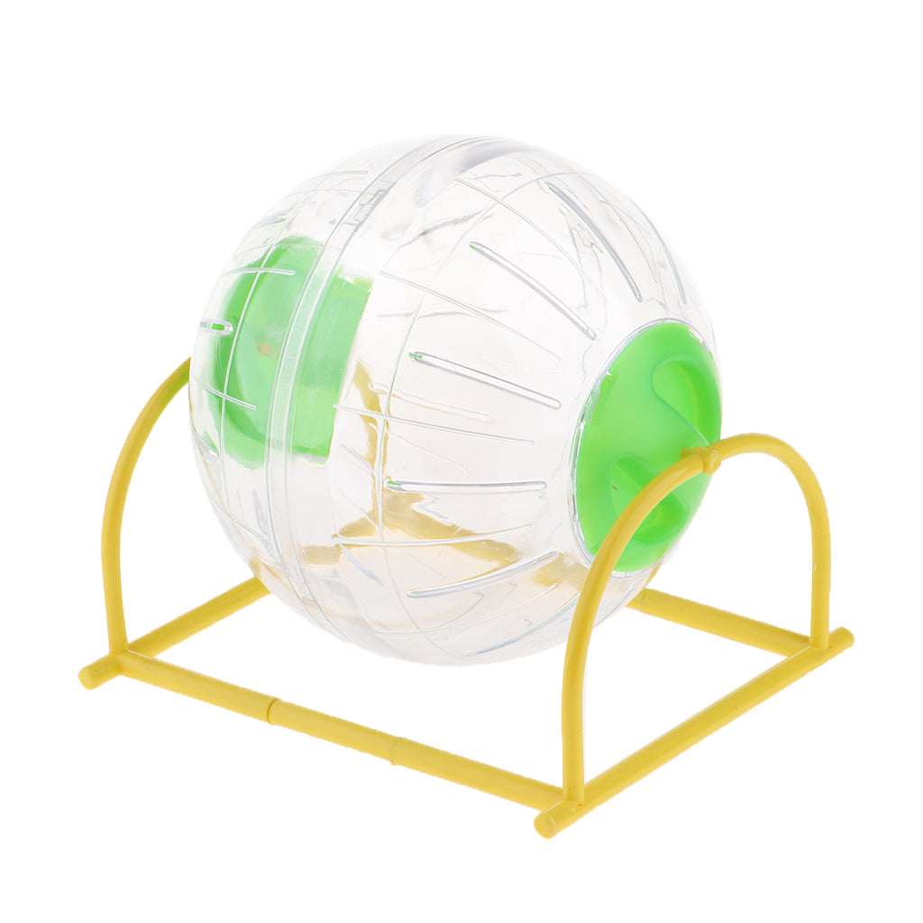 1 Pc Hamster Breathable Bracket Running Exercise Ball Toy with Stand Green