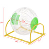 1 Pc Hamster Breathable Bracket Running Exercise Ball Toy with Stand Green