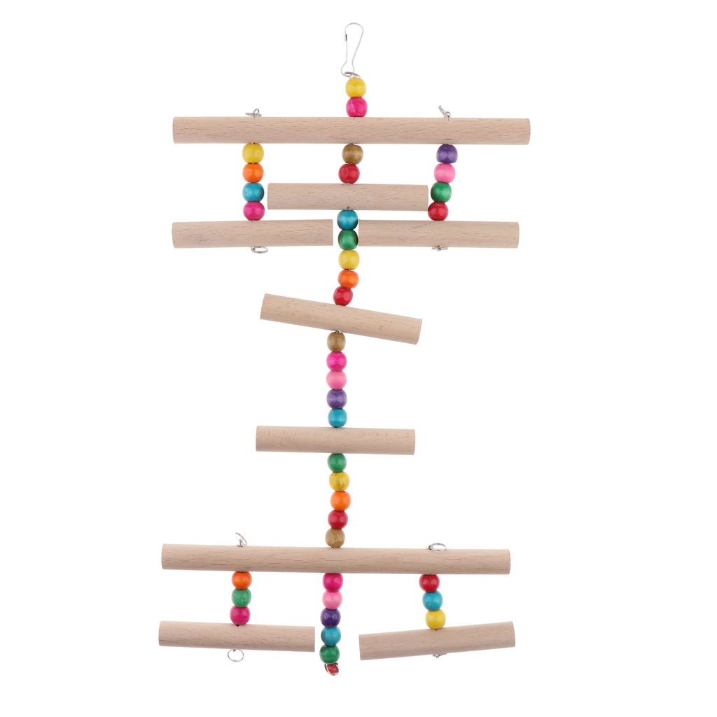 Pet Bird Climbing Ladder  Parrot Stand Hanging Toy Bird Chew Toy for Parrot