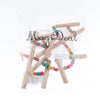 Pet Bird Climbing Ladder  Parrot Stand Hanging Toy Bird Chew Toy for Parrot