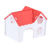 1 Pc Hamster Hedgehog Guinea Pig Wooden Villa Small Animals Wood House Red