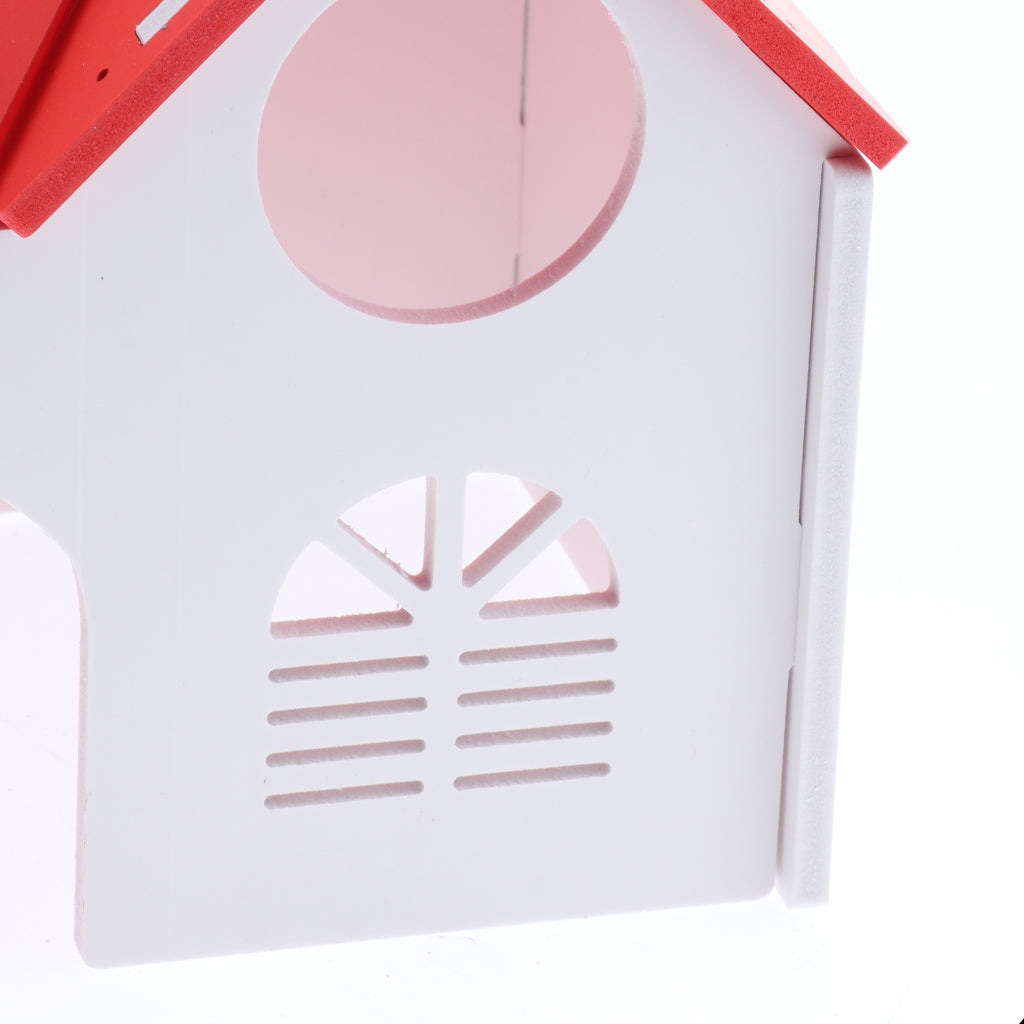 1 Pc Hamster Hedgehog Guinea Pig Wooden Villa Small Animals Wood House Red