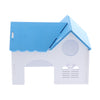 1 Pc Hamster Hedgehog Guinea Pig Wooden Villa Small Animals Wood House Blue