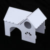 1 Pc Hamster Hedgehog Guinea Pig Wooden Villa Small Animals Wood House White