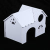 1 Pc Hamster Hedgehog Guinea Pig Wooden Villa Small Animals Wood House White