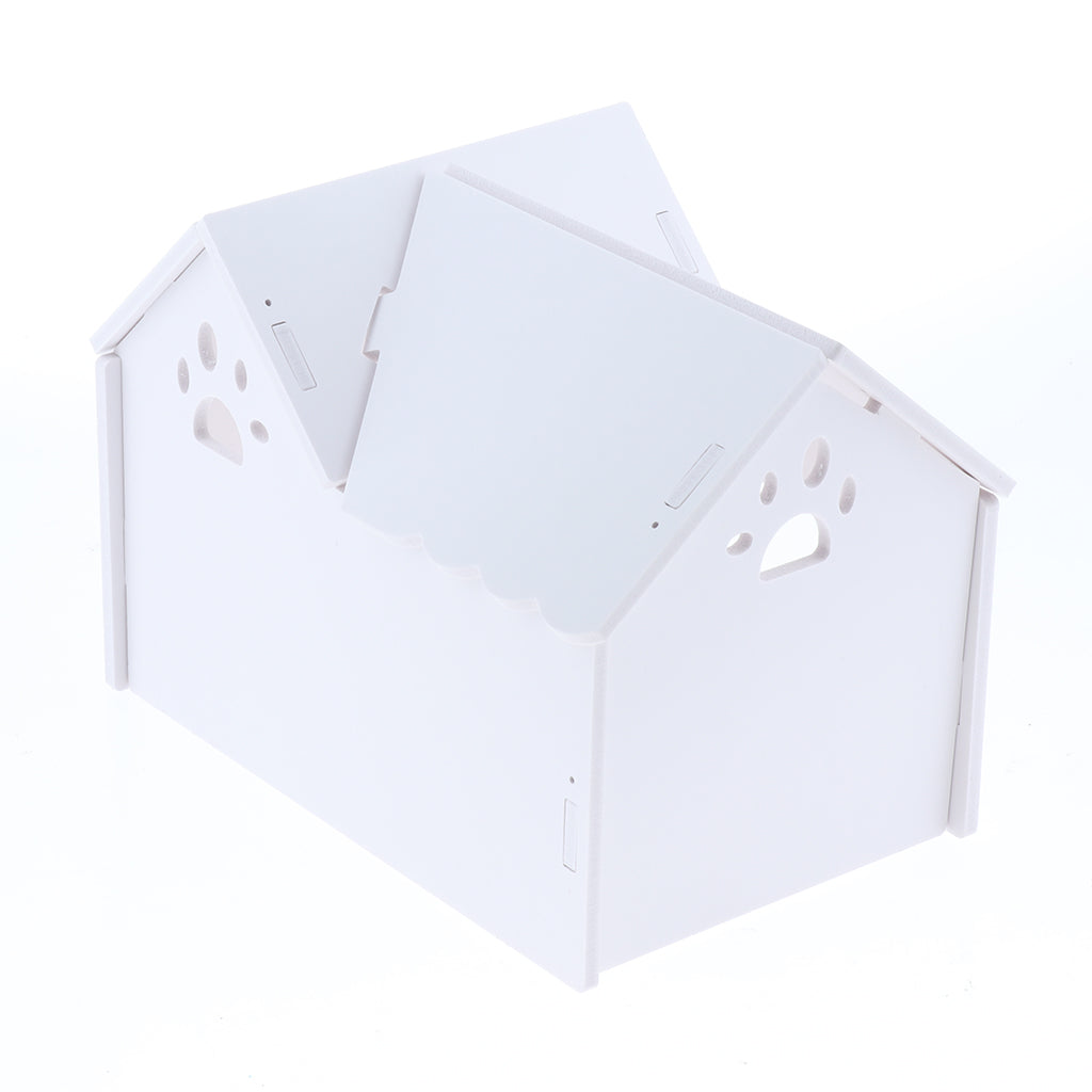 1 Pc Hamster Hedgehog Guinea Pig Wooden Villa Small Animals Wood House White