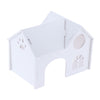 1 Pc Hamster Hedgehog Guinea Pig Wooden Villa Small Animals Wood House White