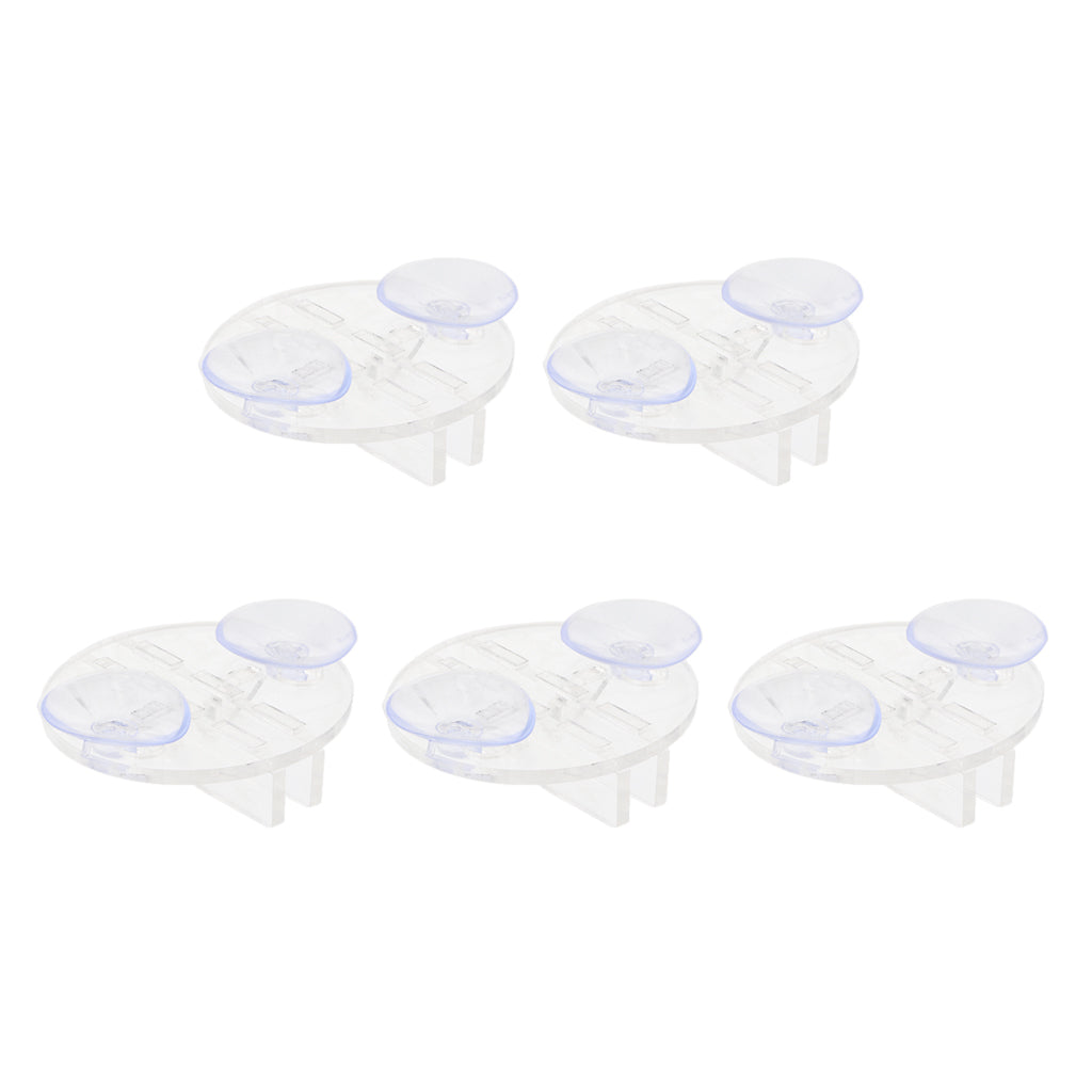 5 pcs Aquarium Fish Tank Partition Clip Breeding Separator Suction Cup Clips