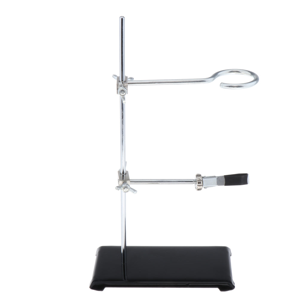 Laboratory Educational Steel Support Ring Stand with Rings