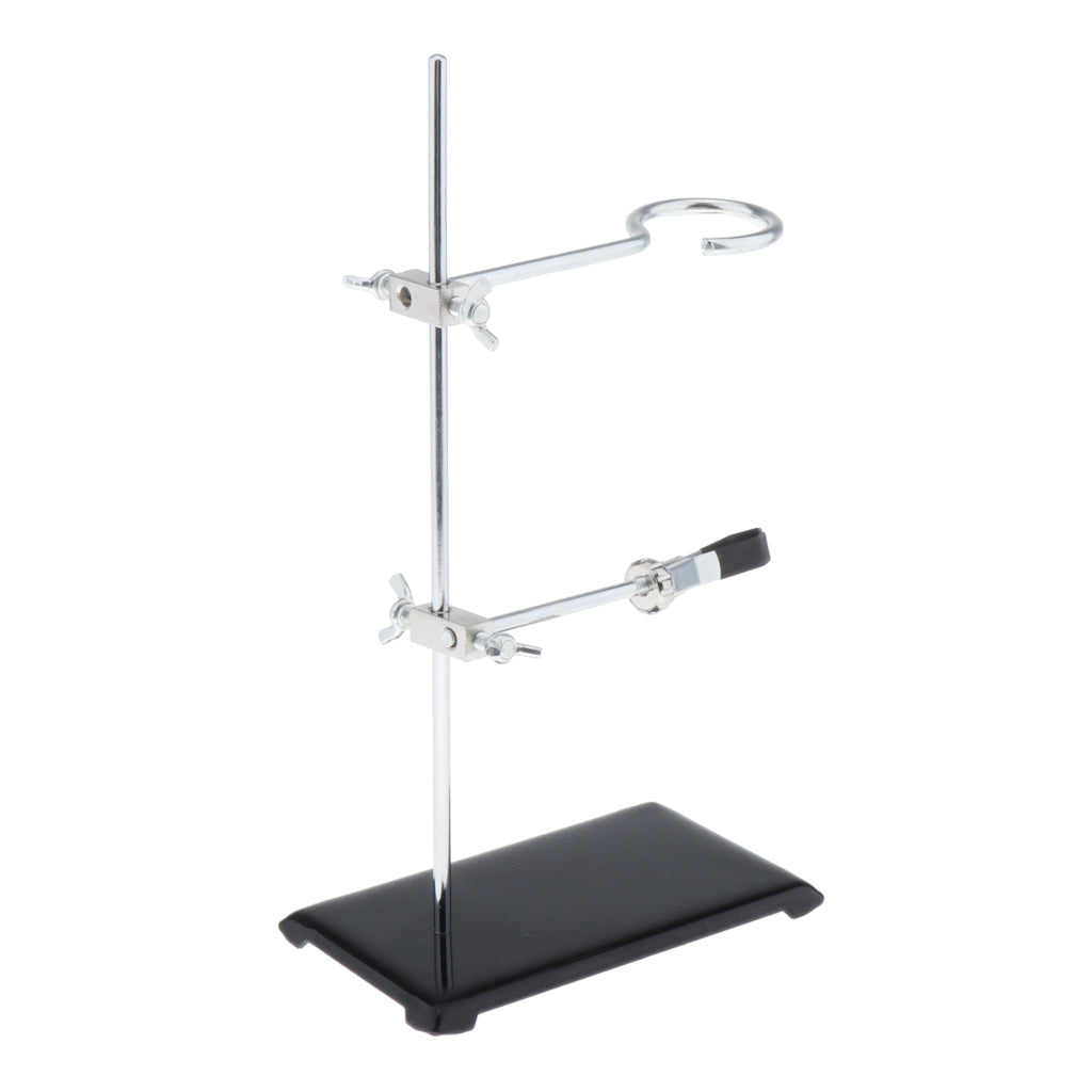 Laboratory Educational Steel Support Ring Stand with Rings