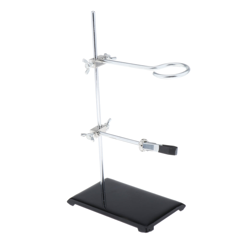 Laboratory Educational Steel Support Ring Stand with Rings