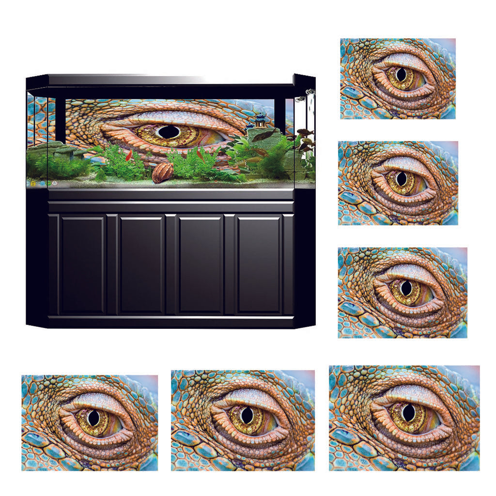 Aquarium Background Eye Style Poster Fish Tank Wallpaper Decoration XS