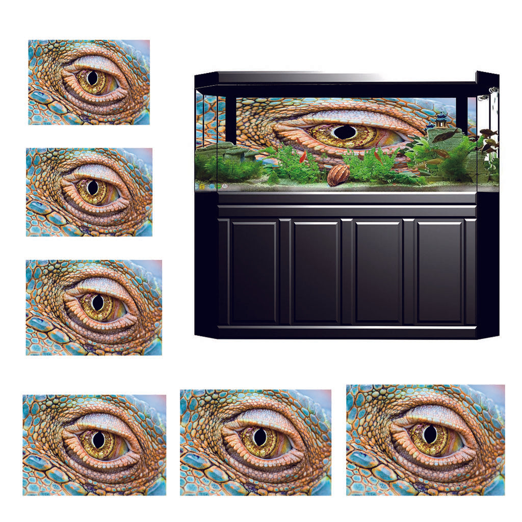 Aquarium Background Eye Style Poster Fish Tank Wallpaper Decoration XS