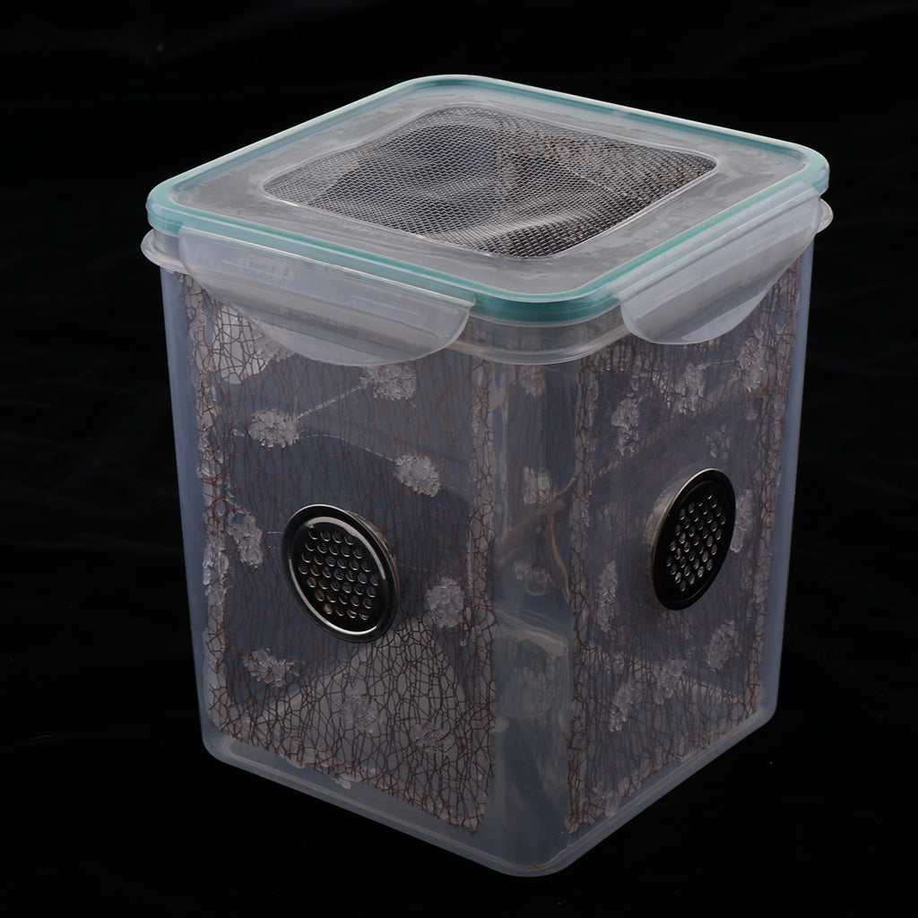 Reptile Spider Breeding Box Container Case Feeding Hatching Tank  3