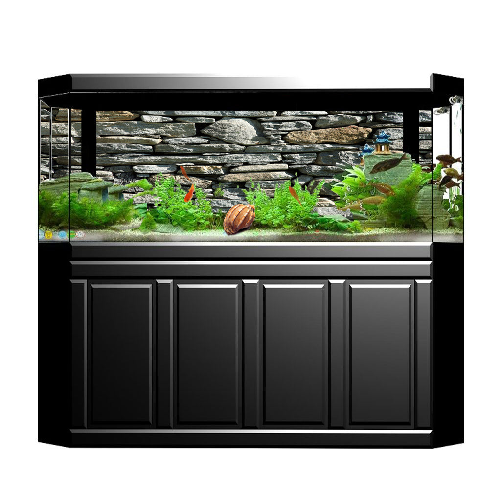 3D HD Aquarium Universe Landscape Poster Fish Tank Background 122x46cm