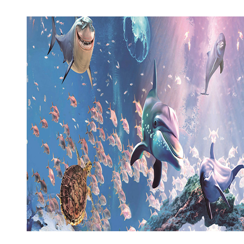 3D Aquarium Background Fish Tank Wallpaper Decoration Landscape  61x30cm