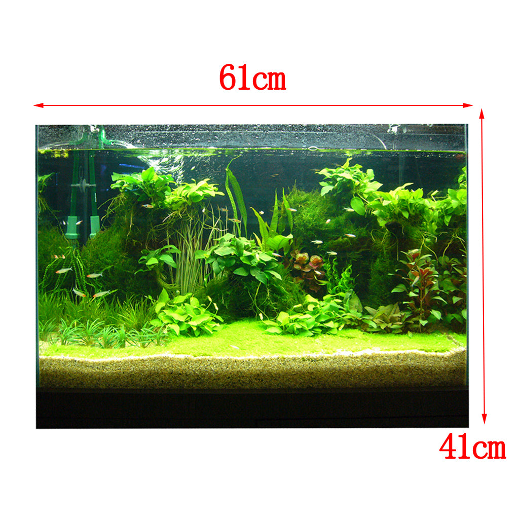 One Side Aquarium Background Poster Decoration Wallpaper Sticker 61x41cm