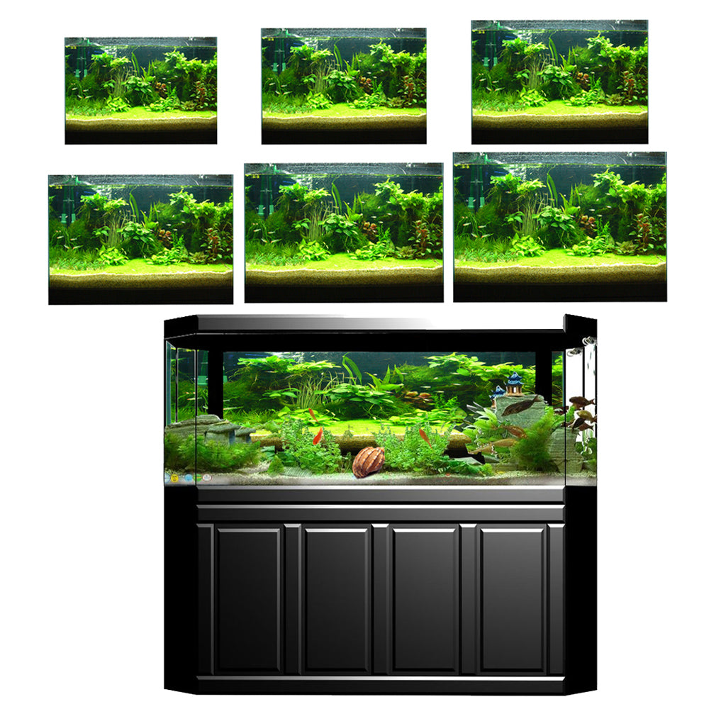 One Side Aquarium Background Poster Decoration Wallpaper Sticker  61x30cm