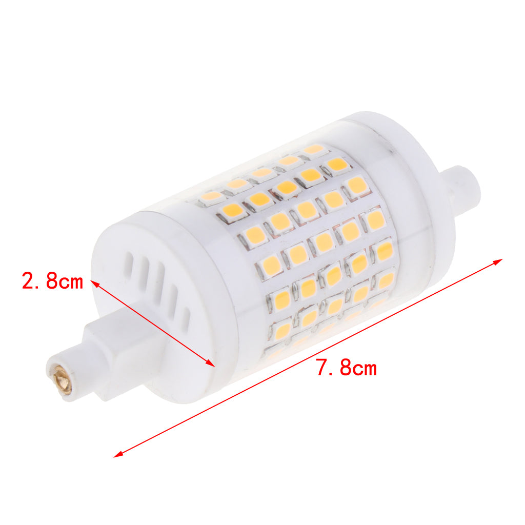 R7S PC Super Bright Corn LED Light Bulb for Home Street Lamp Warm White 10W