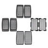 2x Pet Cat Dog Carrier Crate Transporter Cage House Grid Mat Airline S