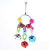 5pcs Parrot Chewing Swing Toys Rattan Ball String Bells Perches