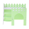 Hamster Hideout Hamster House Cabin Cages Wooden Villa Hut Play Toy Green