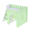 Hamster Hideout Hamster House Cabin Cages Wooden Villa Hut Play Toy Green